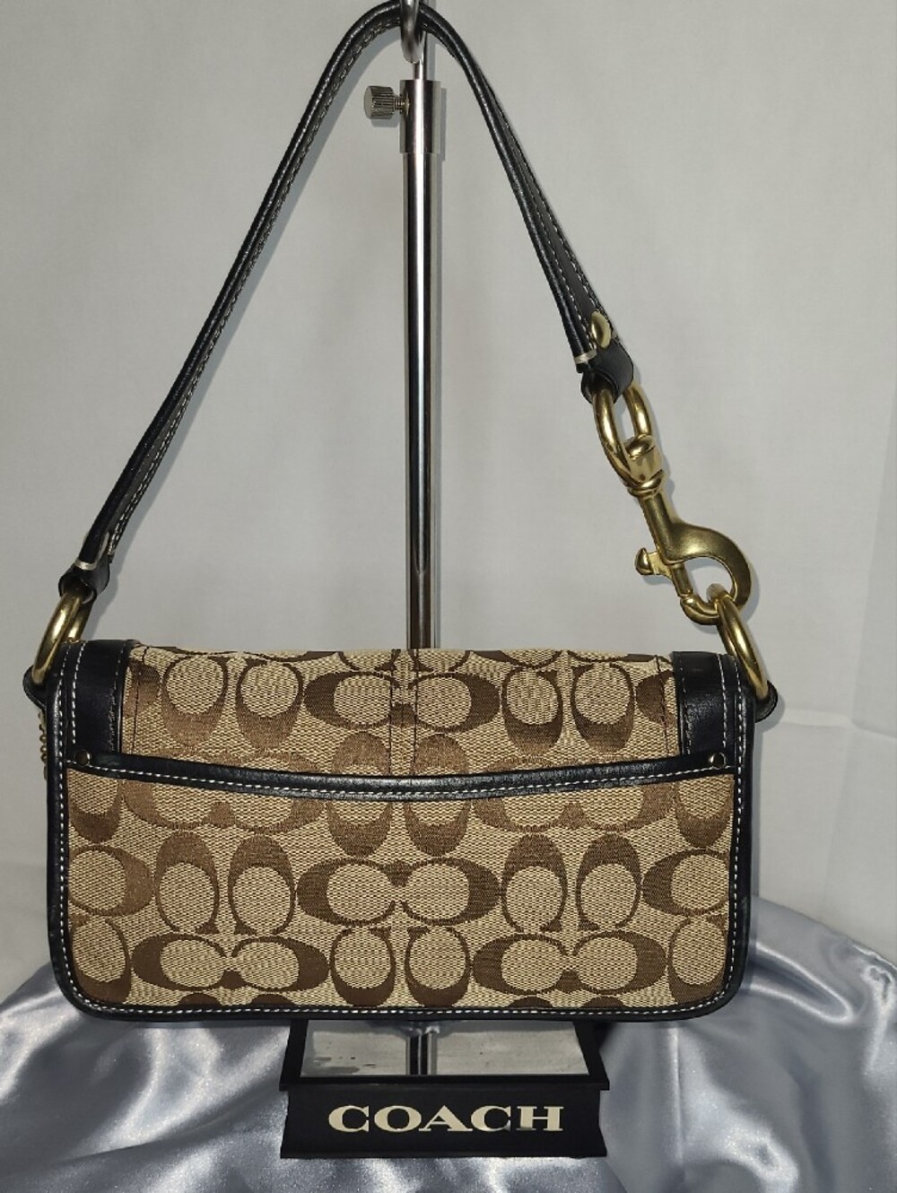 Coach Signature Legacy 65th Anniversary Shoulder Bag with Turnkock - Picture 2 of 12